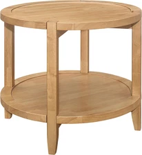 Home Furnishings - Camillo - round End Table with Asian Hardwood Construction, L