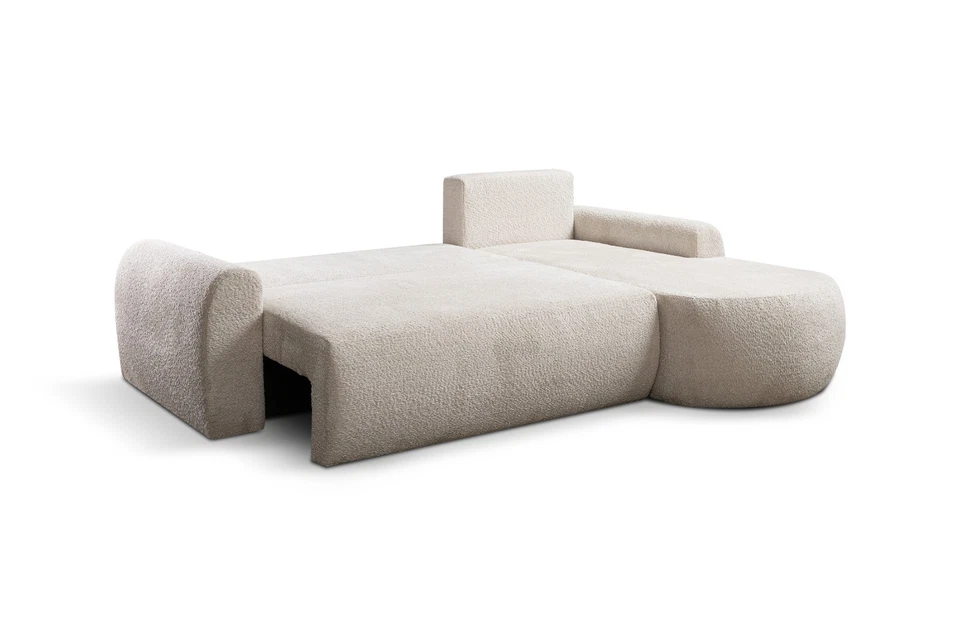 Sofa Bed Corner Grey, Left or Right side Black  Jazz Free Delivery - Image 2 of 4