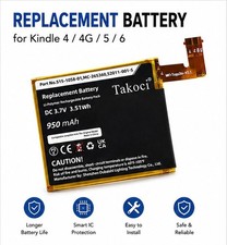 750mAh Li-Po Replacement Battery for Kindle 4/5/6 D01100 - 3.7V