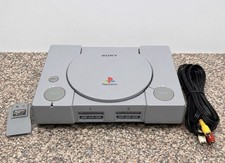Sony PlayStation PS1 Console SCPH-5501 Untested AS-IS + Memory Card