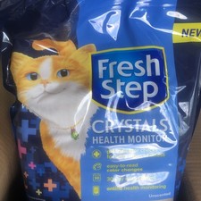 Fresh Step Crystals Health Monitoring 1 Bags 7lb Net Unscented Cat Litter.