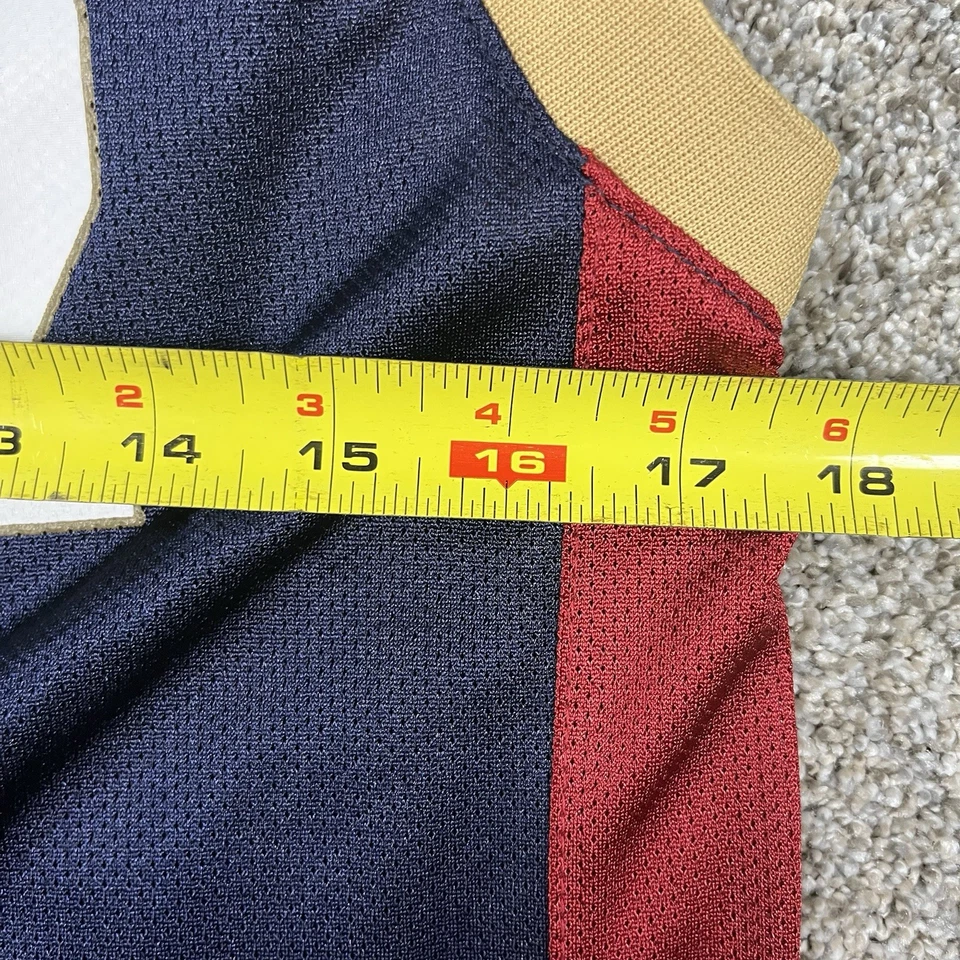 Camiseta deportiva vintage de los Cleveland Cavaliers Larry Hughes azul marino talla juvenil mediana #32 Cavs Foto 3 de 4