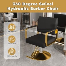 Hydraulic Salon Chair 360  Swivel Barber Stylist Chair with Pump for Hair Salons