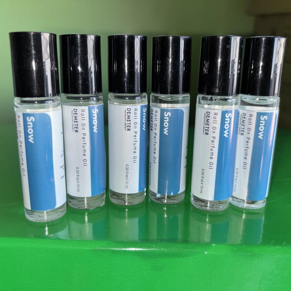 Lote de 6 rollos de nieve Demeter en aceite de perfume ~ 0,29 oz Foto 2 de 2