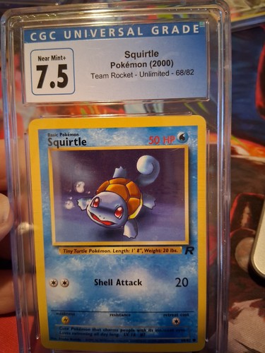 Squirtle (Unlimited) graded CGC 7.5 for sale on eBay