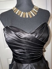 Black satin mini summer dress Size small Little Black Dress Club Wear Birthday