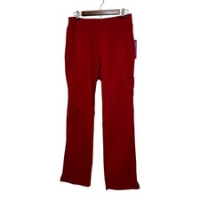 Healing Hands Purple Label Tori Yoga Scrub Pants Women MT Red Cargo Tall NEW