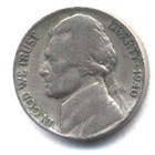 1940 P JEFFERSON NICKEL SCARCE RARE US AMERICAN OLD AUCTION  5 CENT COIN #37