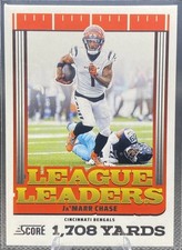 Ja'Marr Chase 2025 Panini Score Football League Leaders #2 Cincinnati Bengals