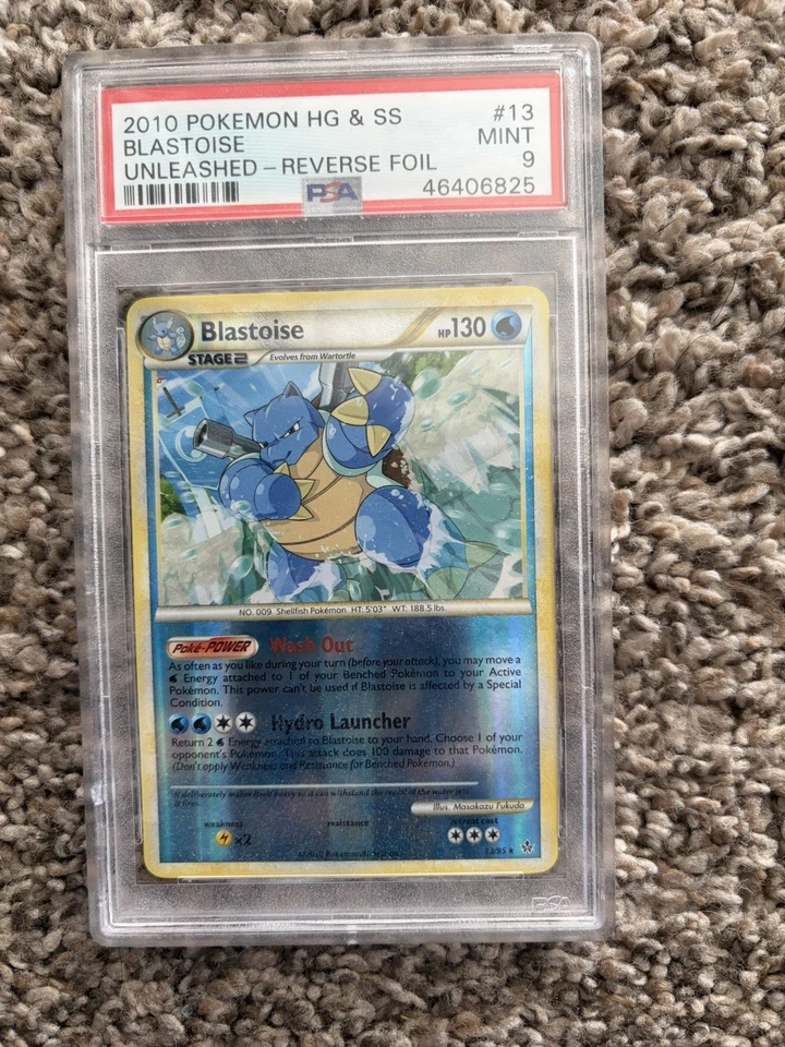 Blastoise 2010 Unleashed 13/95 Reverse Holo Psa 9 HG & SS + Venusaur 2012 Psa 8 - Image 4 of 4