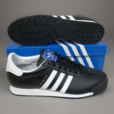 Adidas Samoa Mens Leather Athletic Shoes Sneakers Size 12 Black
