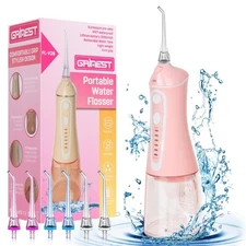 Water Dental Flosser Pick for Teeth,Cordless Water Dental pik Teeth Cleaner 7...