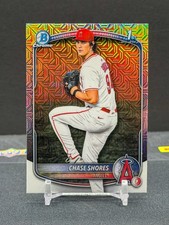 2025 Bowman Draft Chrome Mojo Refractor Chase Shores 1st Los Angeles Angels