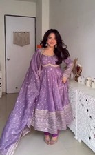 GOWN SALWAR KAMEEZ PAKISTANI INDIAN WEDDING PARTY WEAR DRESS BOLLYWOOD SUIT NEW