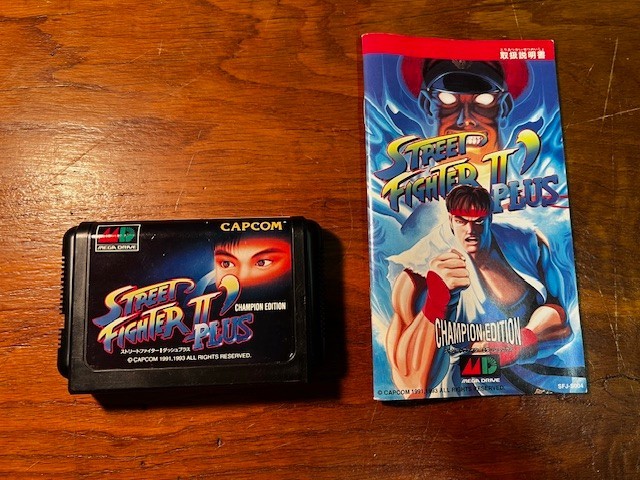 0568　STREET FIGHTER II PLUS　SEGA MEGA DR Street Fighter II Plus: Champion Edition - Sega Mega Drive - Box