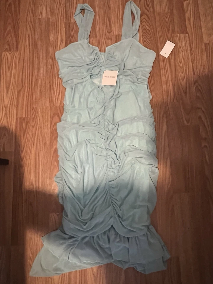 Vestido Largo Decode Azul Talla 3XL Foto 2 de 3