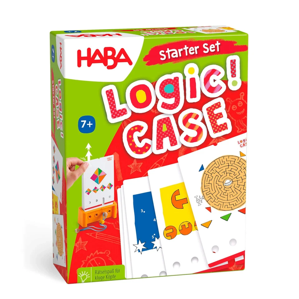HABA Logic! Case Starter Set Rätselspiel Logik IQ ab 7 Jahre Denkspiel