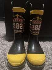 Western Chief F.D.U.S.A. 282 FIRECHIEF Waterproof Child Rain Pull up Boots Sz 12
