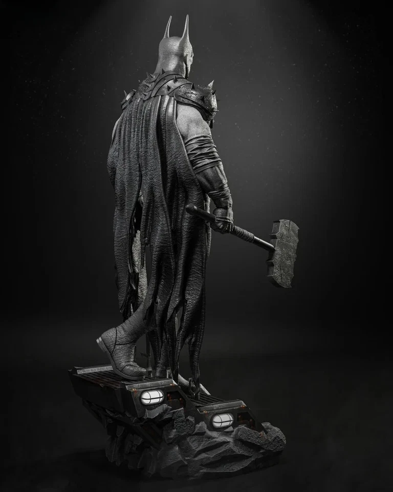 Estátua de resina Batman Absolute Fan Art pintada profissional escala 1/6 - feita sob encomenda - Imagem 2 de 3