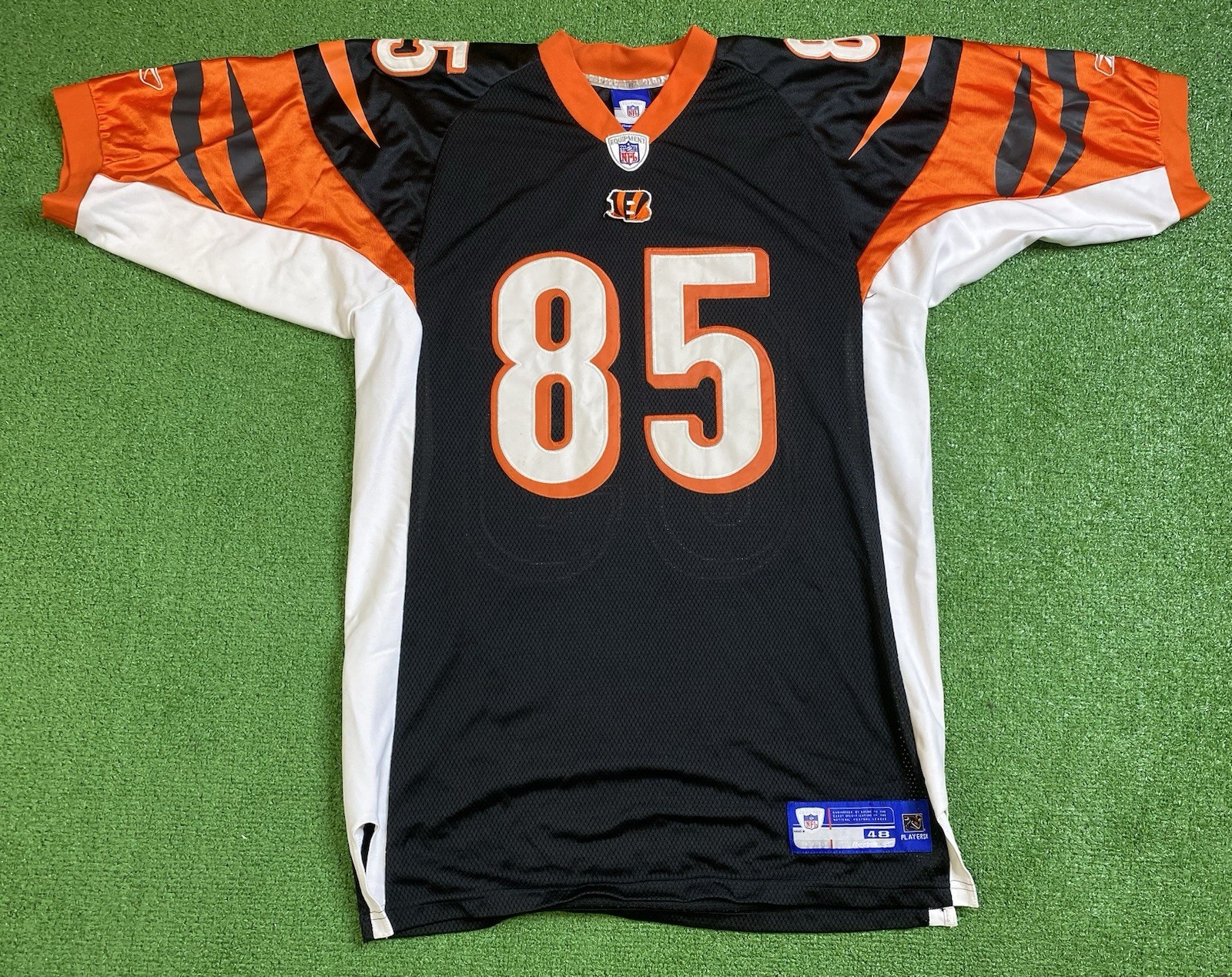 Cincinnati Bengals Chad Johnson Jersey Mens 48 Nfl Football Reebok Embroidered