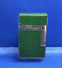 Dupont gas lighter line 2. custom, lizard leather. Beautiful item.