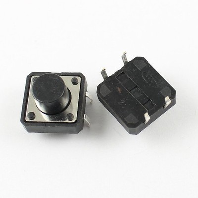 10Pcs   Tactile Tact Push Button Switch 4 Pin DIP 12x12x8mm High 8mm *kk