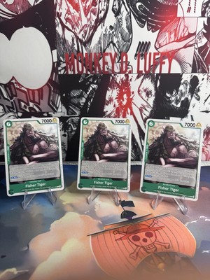 3x Fisher Tiger OP11-035 C A Fist of Divine Speed - ONE PIECE Card Englisch