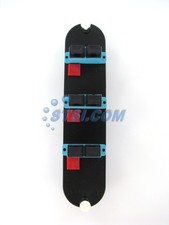 Corning CCH-CP06-E7 Patch Panel, 3 SC Duplex 10Gig Aqua OM3/OM4 Adapters STSI