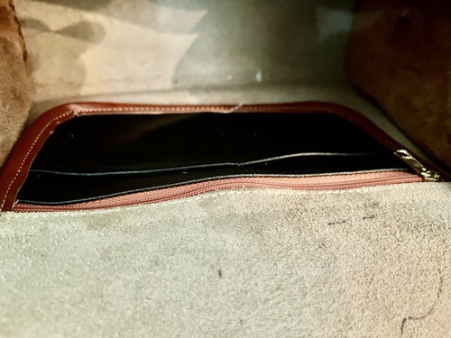 Borsa a tracolla vintage Dooney & Bourke beige per tutte le stagioni equitazione in pelle con patta - Foto 9 di 14