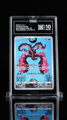 TAG 10 GEM MINT Japanese Pokemon 2022 Galarian Moltres 190/172 V