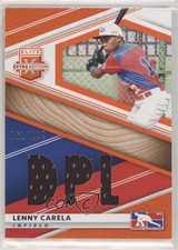 2020 Panini Elite Extra Edition DPL Material Orange 61/199 Lenny Carela 0jf3