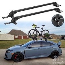 43.3 Top Roof Rack Cross Bar Luggage Carrier W Lock Aluminum For Honda Civic