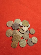 lot of 4 randomly picked unidentifiable low quality ancient roman coins