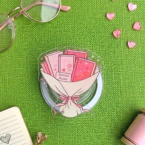 Romance Reader Badge Reel Retractable ID Holder Cute Book Lo