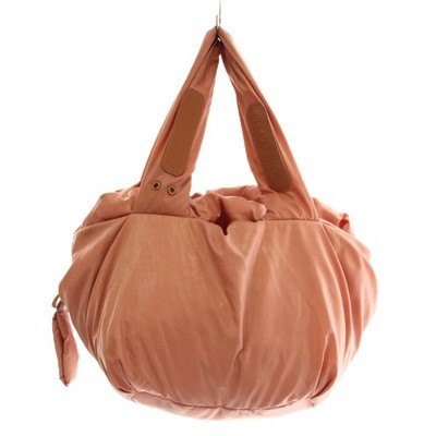 SEE BY CHLOE Handbag Tote Nylon with Charm Logo Pink /XZ □GY18