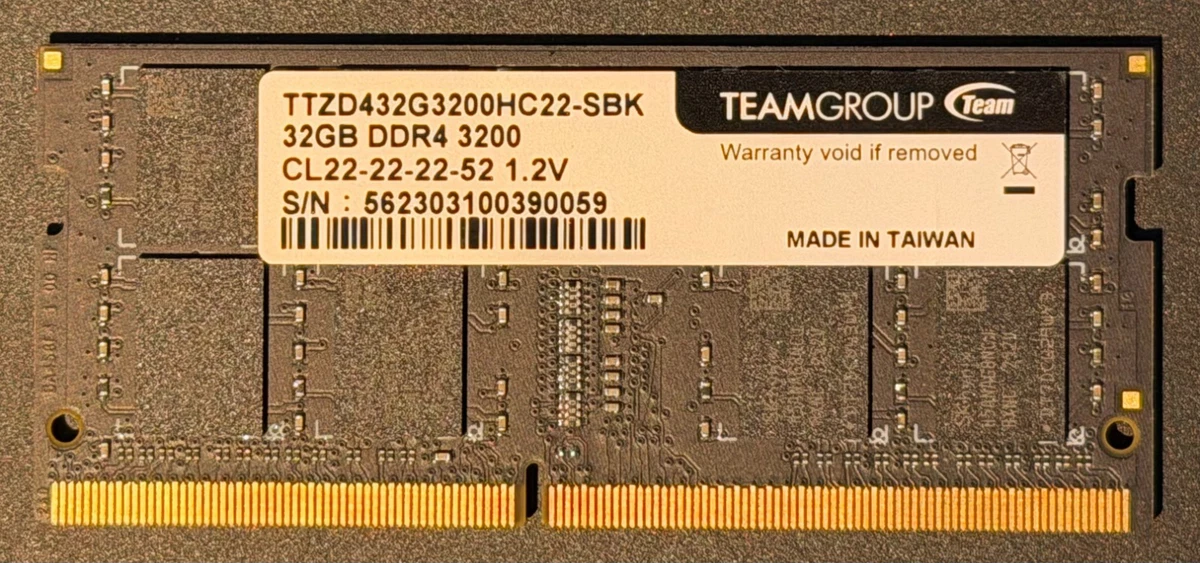 Team Group DDR4 SDRAM 32 GB Total Capacity Memory (RAM) for sale