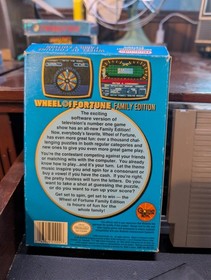 Wheel of Fortune Family Edition Nintendo NES W Box No manaul not complete