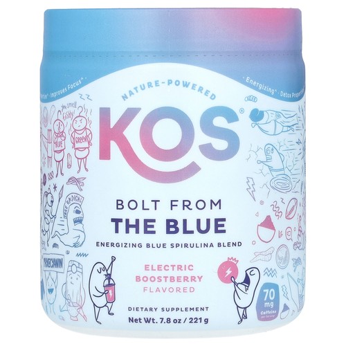 Bolt From The Blue, Energizing Blue Spirulina Blend, Electric Boostberry, 7.8 oz