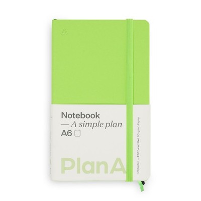Notizbuch A6 Softcover Kiwi Green Blanko, 128 Seiten Exklusiv bei uns!