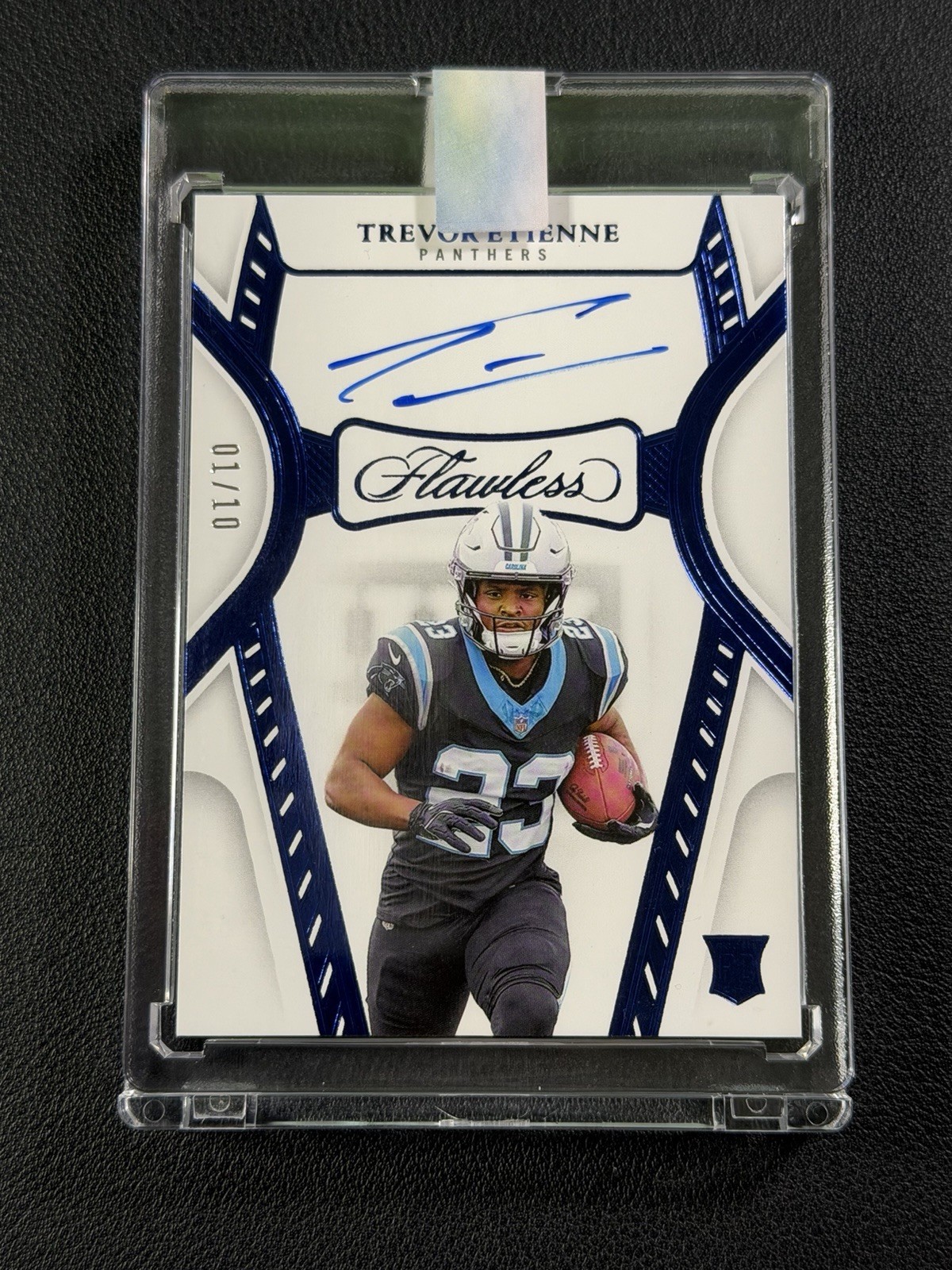 2025 Panini Flawless Trevor Etienne Rookie Auto Panthers 1/10 Rookie Debut