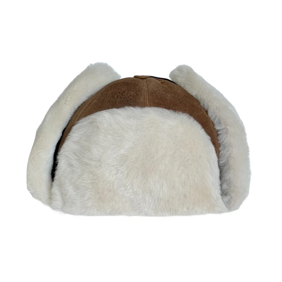 Handmade Real Shearling Leather Trapper  Hat —  Warm Winter Trapper Hat for men - Image 2 of 4
