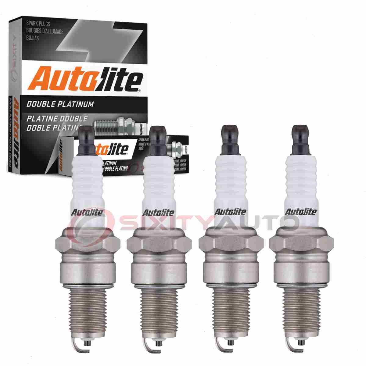 4 pc Autolite Double Platinum Spark Plugs for 1973-1974 Porsche 914 2.0L H4 ys