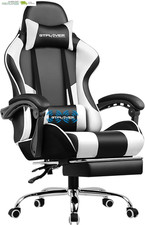 Height Adjustable Game Chair with 360°-Swivel Seat and Headrest and for Office o