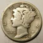 1928 D Mercury Dime VG - F   "Actual Coin Pictured - Not Cleaned"