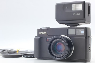 [TOP NEUWERTIG] Konica HEXAR schwarz 35mm Point & Shoot Gehäuse HX-14 Blitz...