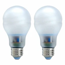 GE E26 Base Reveal CFL 15 Watt Light Bulb A19 780 Lumens 2 Pack