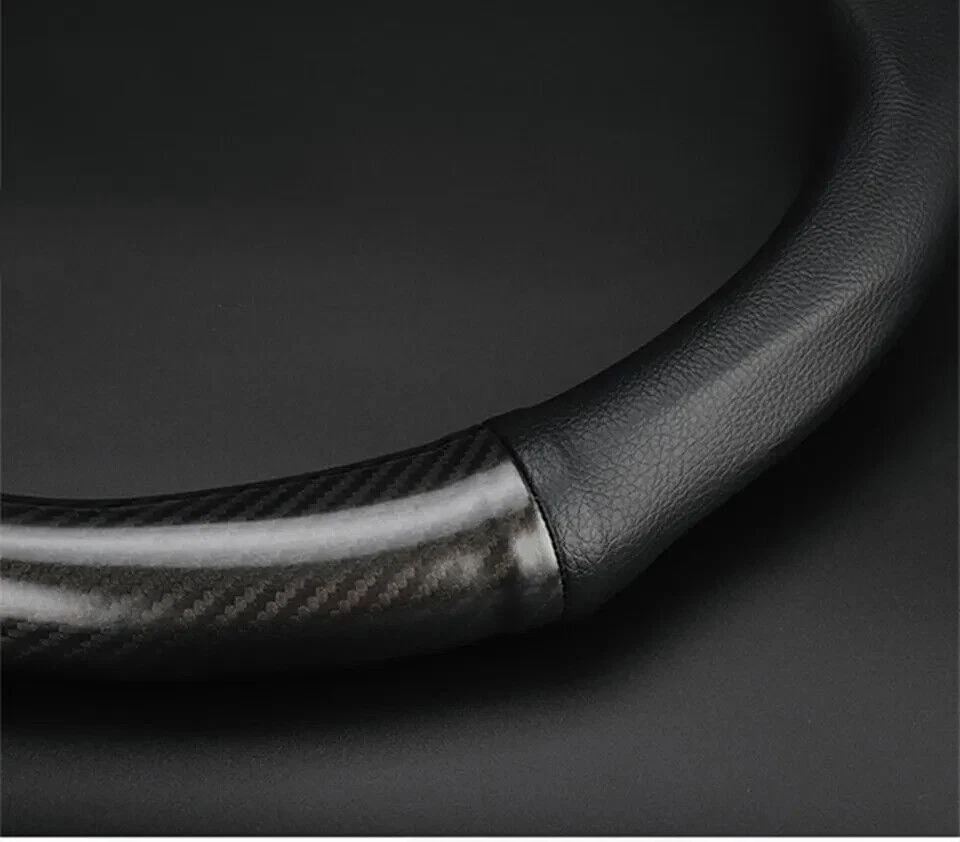 Cubierta de volante de cuero 38 cm/15 pulgadas para Acura negra nueva Foto 2 de 4