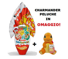 Pokemon Kinder GranSorpresa 320 gr. UOVO Pasqua 2026+ CHARMANDER peluche OMAGGIO