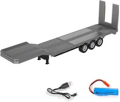 Kunststoff-Sattel anhänger Flach Bett, für 1:18 RC Traktor LKW 770S