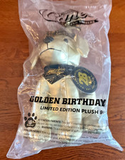 Raising Cane  s Dog Puppy 2025 Plush Golden 28th Birthday Cane Gold NEW Sealed